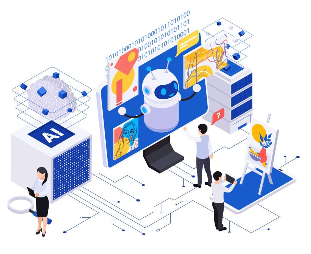 AI in Web development image by freepik Image by macrovector on Freepik