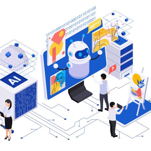 AI in Web development image by freepik Image by macrovector on Freepik