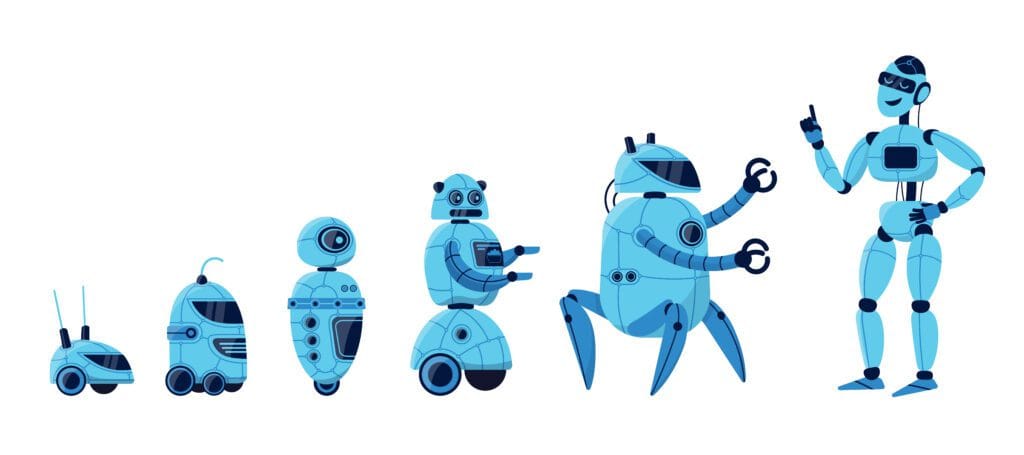 Evolution of robotics-image by freepik
<a href="https://www.freepik.com/free-vector/evolution-robots-artificial-intelligence-technological-progress_4850082.htm">Image by upklyak on Freepik</a>