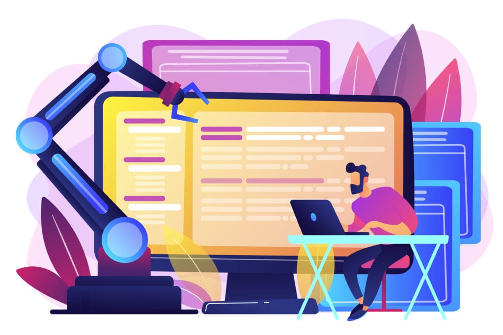 Python for Automation image by freepik <a href="https://www.freepik.com/free-vector/developer-laptop-computer-with-open-robotic-soft-open-automation-architecture-open-source-robotics-soft-free-development-concept-bright-vibrant-violet-isolated-illustration_10780565.htm">Image by vectorjuice on Freepik</a>